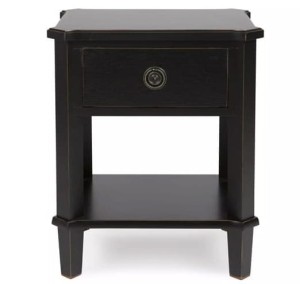 Stylowy Stolik Nocny Henshaw Czarny Laura Ashley 50x40x59,5cm