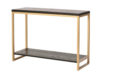 Konsola Seville Złota, Czarna, 110x40x78cm