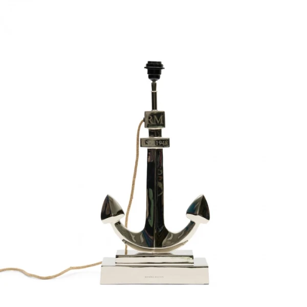 Podstawa Lampy Stołowej Classic Anchor Srebrna Riviera Maison Wys. 60cm