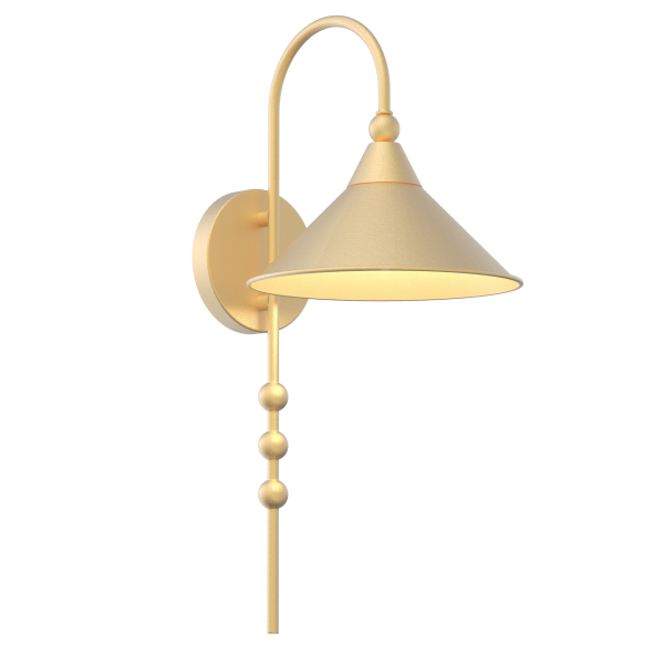 Elegancki Kinkiet Ashford Złoty 50x22cm