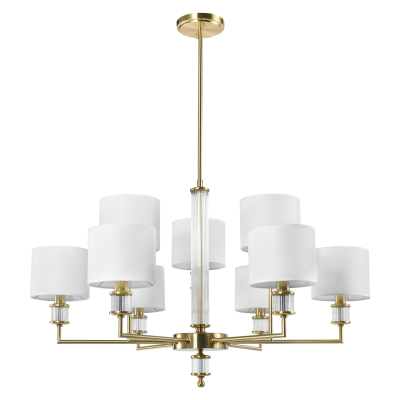 Klasyczna Lampa Wisząca Sutton Mosiądz 58X92cm 3