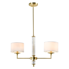 Klasyczna Lampa Wisząca Sutton Mosiądz 47x72cm