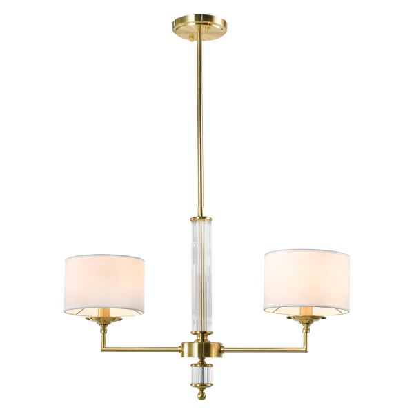 Klasyczna Lampa Wisząca Sutton Mosiądz 47x72cm