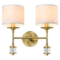 Klasyczny Kinkiet Sutton Mosiądz 37x40cm