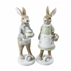 Para Uroczych Wielkanocnych Zajączków  Wys. 30cm