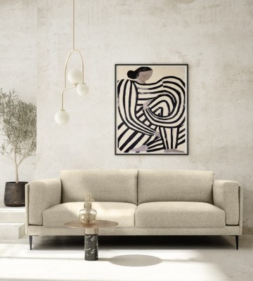 Elegancka Sofa 3 Osobowa  Castello 220x105x81 - Opcje Wyboru Tkaniny 4
