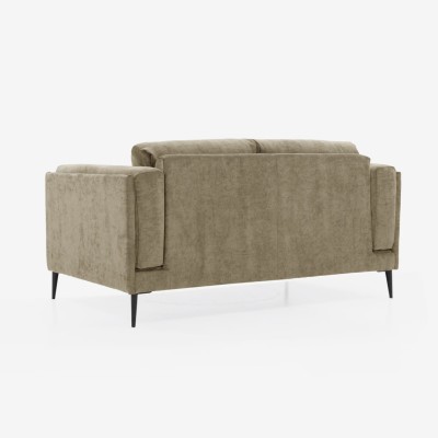 Elegancka Sofa 2 Osobowa  Castello 155x105x81 - Opcje Wyboru Tkaniny 6