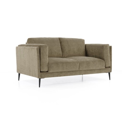 Elegancka Sofa 2 Osobowa  Castello 155x105x81 - Opcje Wyboru Tkaniny 8