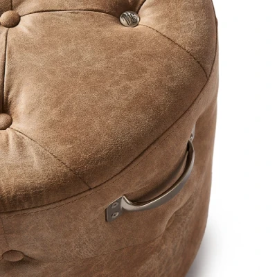 Puf Bowery Camel Pellini Riviera Maison 3
