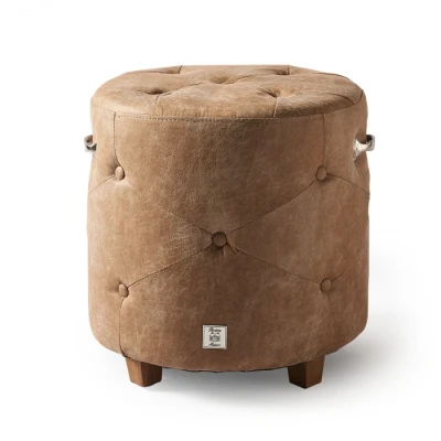 Puf Bowery Camel Pellini Riviera Maison 2