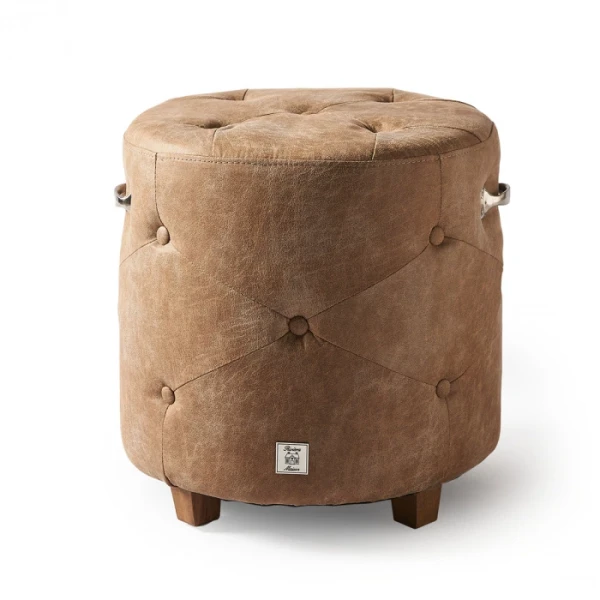 Puf Bowery Camel Pellini Riviera Maison