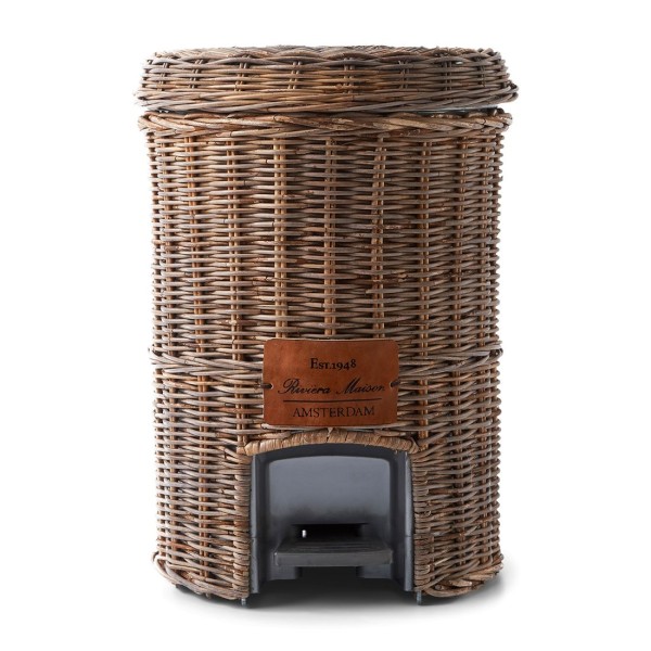 Kosz na Śmieci Rustic Rattan Classic Riviera Maison