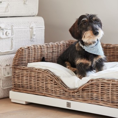 Stylowe Legowisko dla psa Rustic Rattan Riviera Maison 4