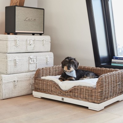 Stylowe Legowisko dla psa Rustic Rattan Riviera Maison 5