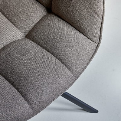 Fotel Obrotowy do Jadalni Carnaby Dark Taupe Riviera Maison 6