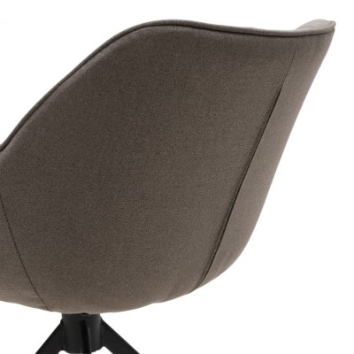 Fotel Obrotowy do Jadalni Carnaby Dark Taupe Riviera Maison 7