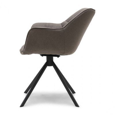 Fotel Obrotowy do Jadalni Carnaby Dark Taupe Riviera Maison 10
