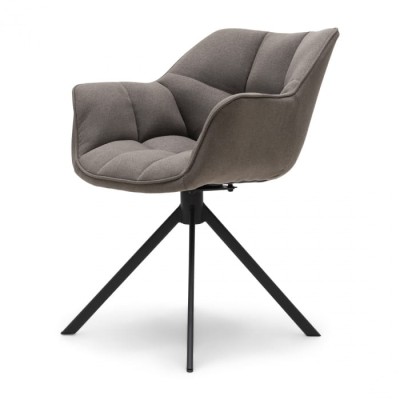 Fotel Obrotowy do Jadalni Carnaby Dark Taupe Riviera Maison 3