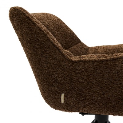 Fotel Obrotowy do Jadalni Carnaby Umber Brown Riviera Maison 4