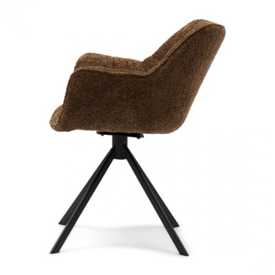Fotel Obrotowy do Jadalni Carnaby Umber Brown Riviera Maison 7
