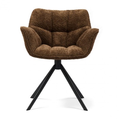 Fotel Obrotowy do Jadalni Carnaby Umber Brown Riviera Maison 2
