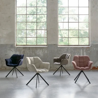 Fotel Obrotowy do Jadalni Carnaby Flax Mouline Linen Riviera Maison 5
