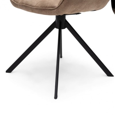 Fotel Obrotowy do Jadalni Carnaby Camel Pellini Riviera Maison 6