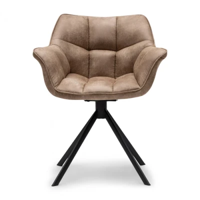 Fotel Obrotowy do Jadalni Carnaby Camel Pellini Riviera Maison 3