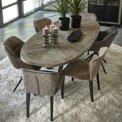 Fotel Obrotowy do Jadalni Carnaby Coffee Pellini Riviera Maison 5