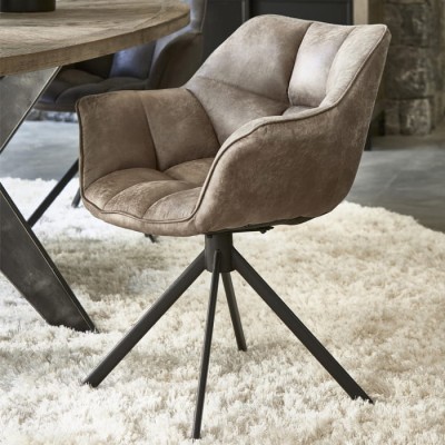 Fotel Obrotowy do Jadalni Carnaby Coffee Pellini Riviera Maison 3
