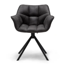 Fotel Obrotowy do Jadalni Carnaby Espresso Pellini Riviera Maison