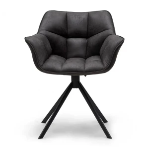 Fotel Obrotowy do Jadalni Carnaby Espresso Pellini Riviera Maison