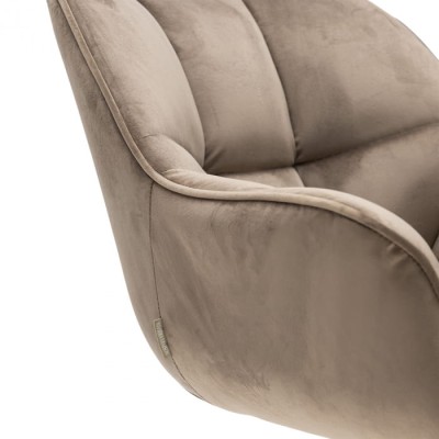Fotel Obrotowy do Jadalni Carnaby Golden Mink Riviera Maison 4