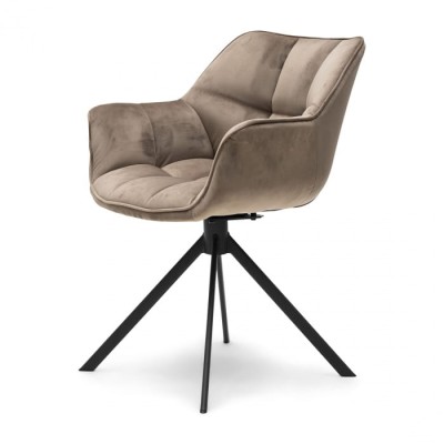 Fotel Obrotowy do Jadalni Carnaby Golden Mink Riviera Maison 9