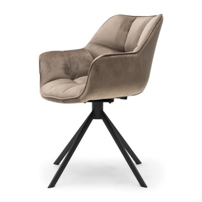 Fotel Obrotowy do Jadalni Carnaby Golden Mink Riviera Maison 3