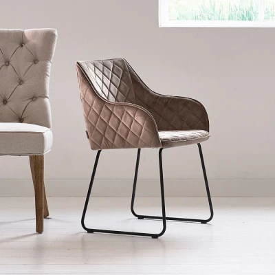 Krzesło do Jadalni Frisco Drive Golden Mink Velvet Riviera Maison 8