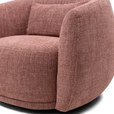 Fotel Obrotowy Leonardo Coral Pink Riviera Maison 7