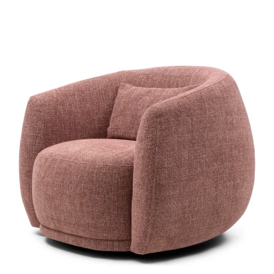 Fotel Obrotowy Leonardo Coral Pink Riviera Maison 9