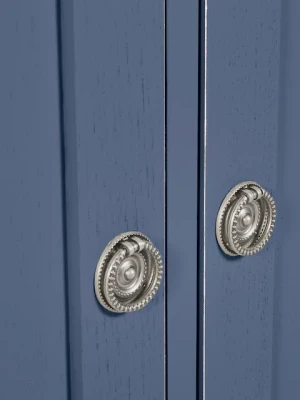 Komoda Drewniana z Szufladami Henshaw Laura Ashley Niebiesko-Szara 110x47x80cm 10