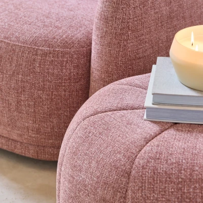 Puf Falcone Coral Pink Riviera Maison 3