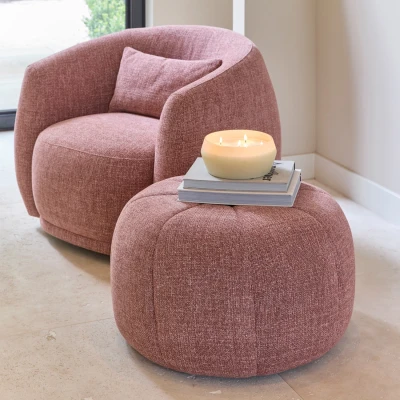 Puf Falcone Coral Pink Riviera Maison 7