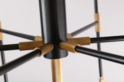 Elegancka Lampa Sufitowa Bowery Czarna L 5