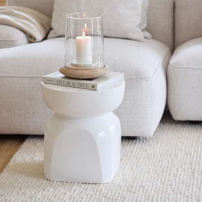 Stolik Boczny Porto Pure White Riviera Maison 5