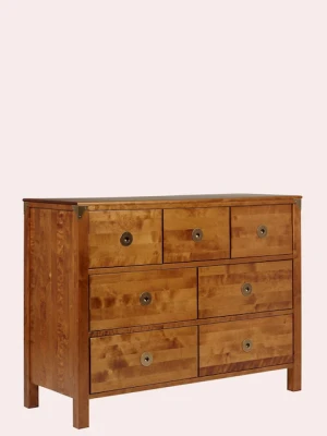 Komoda Drewniana z Szufladami Balmoral Laura Ashley Miodowa 110x45x85cm 5