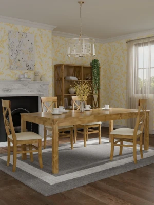 Stół Drewniany Rozkładany Balmoral Laura Ashley 160/210x95x75,5cm 4