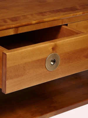 Stolik Kawowy Drewniany Balmoral Laura Ashley Miodowy 110x60x47cm 6