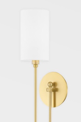 Elegancki Kinkiet Harlem Mosiądz 4