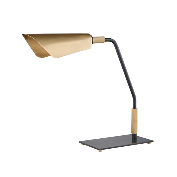 Designerska Lampa Biurkowa Bowery Mosiądz