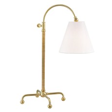 Stylowa Lampa Biurkowa Curves No. 1 Mosiądz
