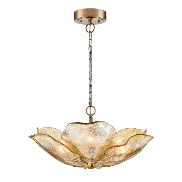 Designerska Lampa Wisząca Wellington Mosiądz Wys. 22,5cm